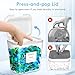 Lifewit 2+1 Laundry Pods Container & Dryer Sheet Holder, Large Powder Detergent Dispenser Storage Jars, Laundry Room Containers for Scent Booster Beads with Pop up Lids, Labels and Scoop