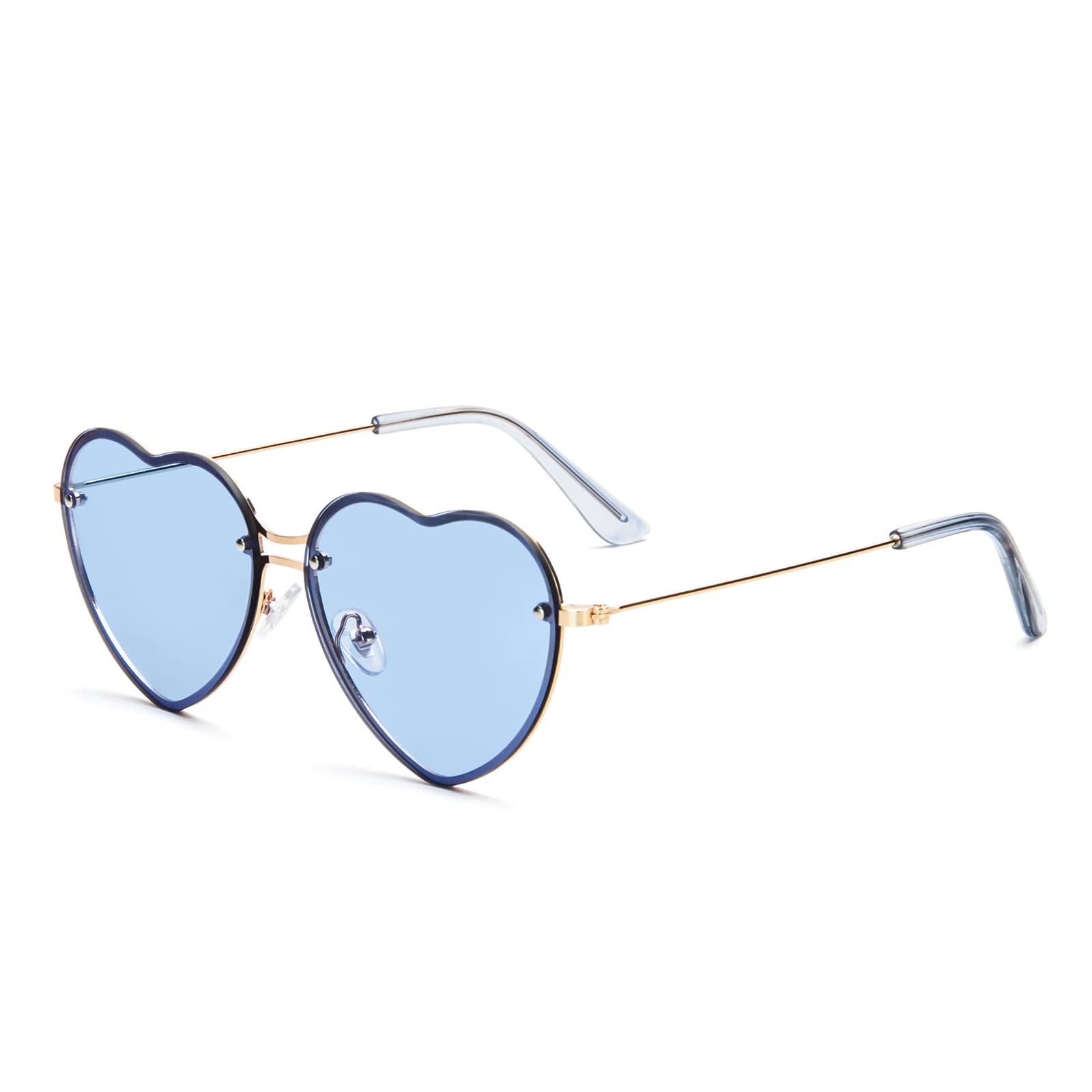 MMOWW Gafas de Sol Forma de Corazón Retro Gafas de Sol Polarizadas Mujer Protección UV400 Moda Clásico