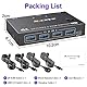 YOUTINGHDAV USB 3.0 KVM Switch Displayport 4K@144Hz, KVM Switch 2 PC 1 Monitor 8K@30Hz, DP KVM Switches for 2 PC Teilen 4 USB 3.0 Geräten Tastatur Maus Monitor mit Wired Remote