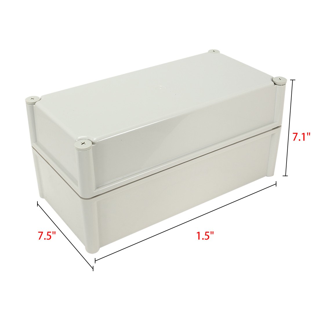 Aexit 15' 'x7.5' 'x7.1' '(380mmx190mmx180mm) ABS Caja de conexiones IP65 a prueba de polvo Recinto del proyecto eléctrico universal (867be551ce44308a50e67cc14eb2971f)