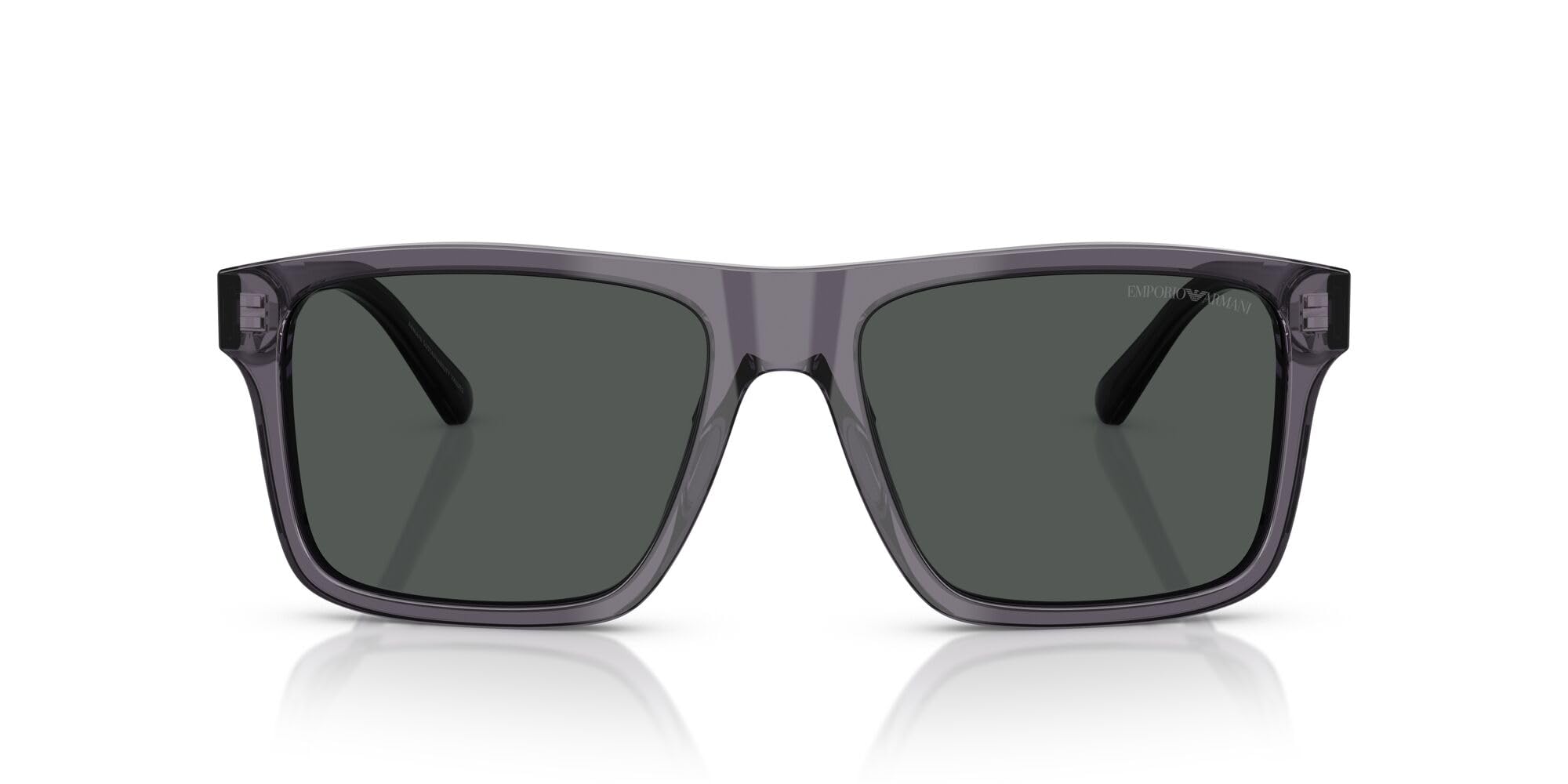 Photo 1 of Emporio Armani EA4232 Sunglasses, Transparent Dark Grey/Smoke, 57 mm