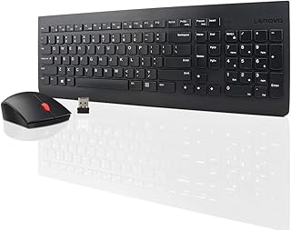 Amazon Com Lenovo Essential Wireless Keyboard And Mouse Combo La Spanish 171 W O Battery Usb Wireless Rf Spanish Latin America Usb Wireless Rf Laser 1200 Dpi 5 Button
