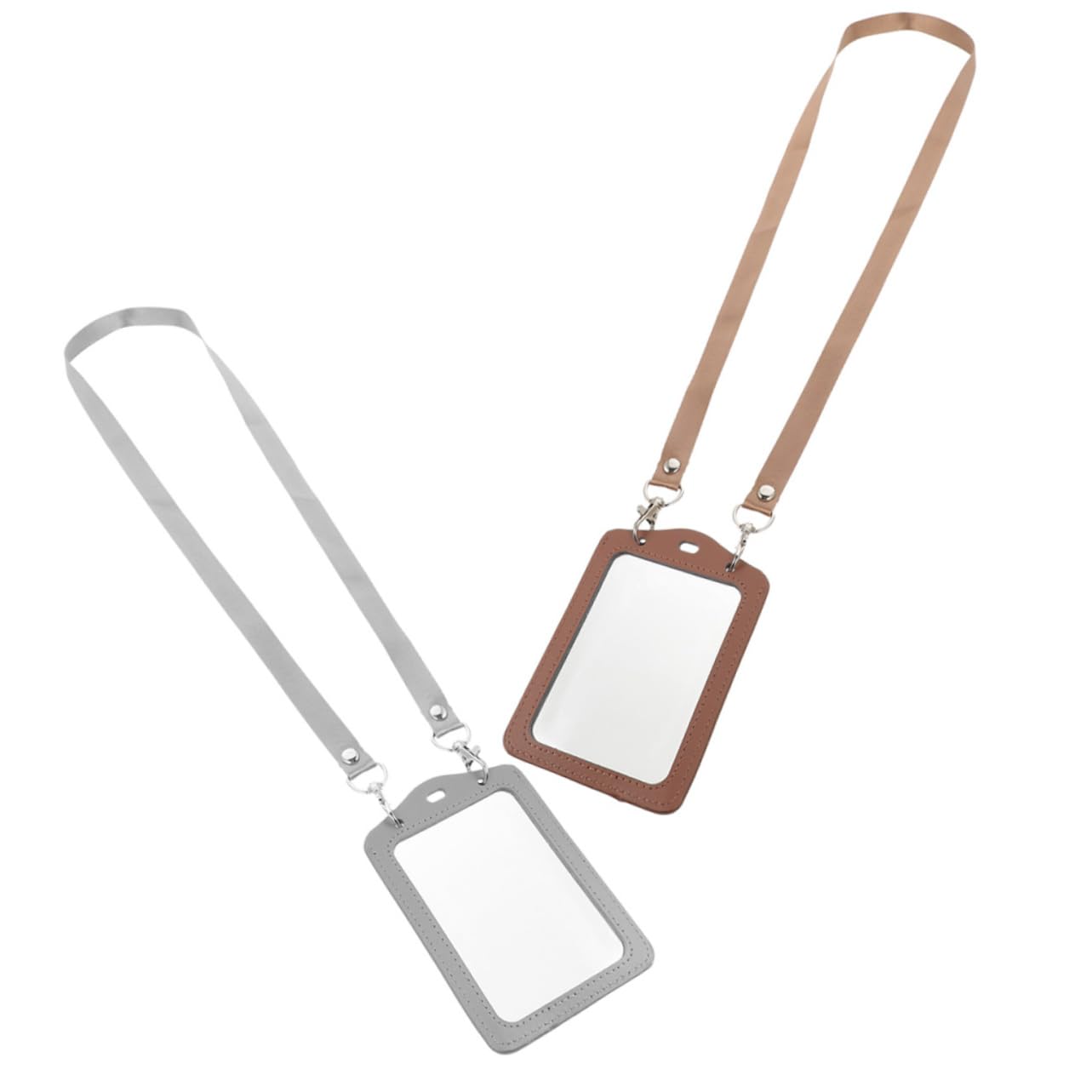 HOMSFOU 3 Set Porta Badge Porta Badge Portachiavi Buste Trasparenti Per Carte Buste Trasparenti Per Carte Custodie Protettive Per Carte Custodie Trasparenti Per Carte 2 pezzi * 3
