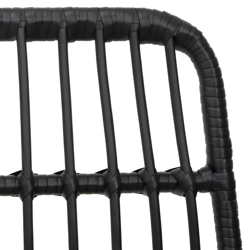 Juego de muebles de jardín de ratán sintético con estructura de acero y ratán sintético para exteriores