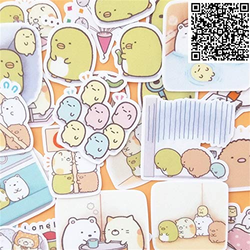 Annew Trendy Cartoon Microorganis Stickers Toy For Diy Exercise Book Diary Toys For Children Colorful Toy Sticker30 Sheets A Pack