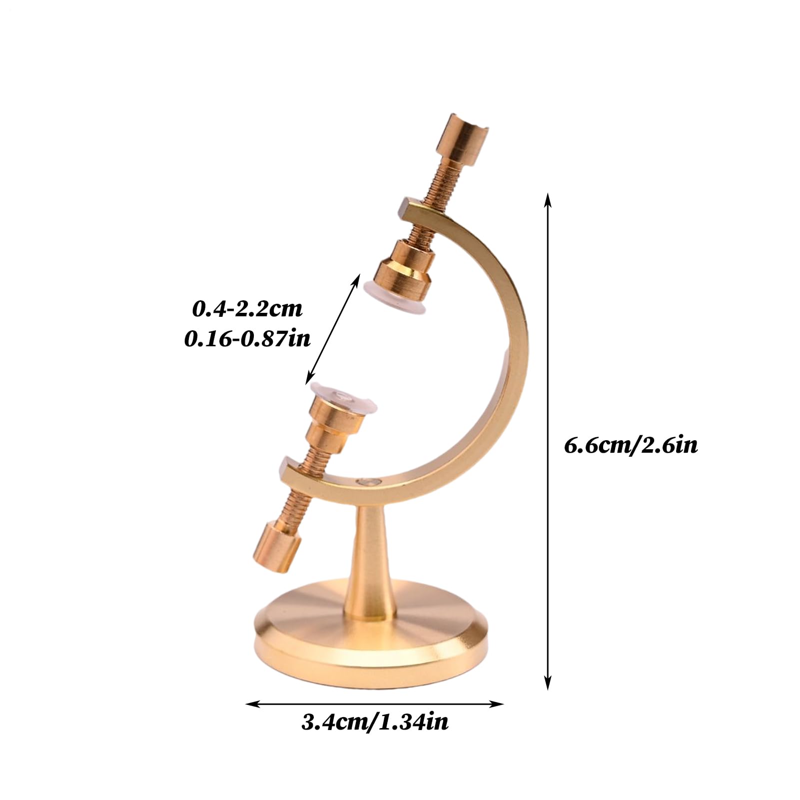 Supporti per Cristalli da Esposizione - Base Regolabile per Minerali,Con Clip Imbottita Di - Per Campioni Gemme Fossili Oggetti Da Collezione Arte Artigianato Libreria Tavolo