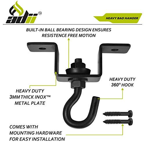 image for ADii INOX Metal Wood Beam Heavy Bag Hanger Heavy Duty Boxing Punching 