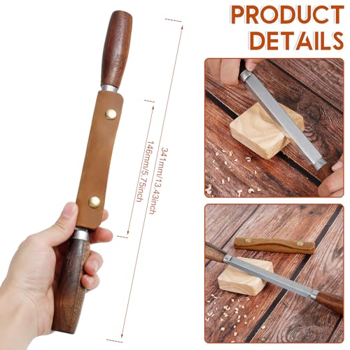 Foppla SK5 14.5cm Zugmesser mit Lederscheide gerade Rasur Holzschnitzerei Werkzeuge Holzbearbeitung Handwerkzeug Holzschnitzerei Zugmesser Holzschnitzwerkzeuge, Holzzugmesser, Holzbearbeitung(14.5cm)