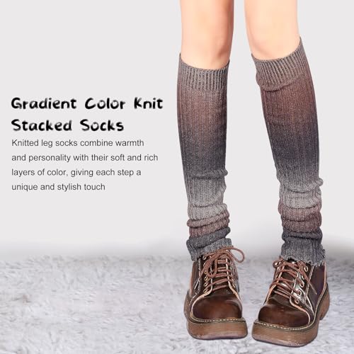 Image of Lebaley Kawaii Leg Warmers Y2K Harajuku Legs Warmer for Girls Women Lolita Accessorie Gothic Long Sock Winter Ankle Warmers