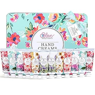 Hand Cream Gift Set - Pack of 12 Hand Cream Set Enriched with Shea Butter, Hand Lotion Gift Set For Women, 12 x 1.0 oz Travel Size Hand Cream, Birthday Gifts for Women Christmas gifts