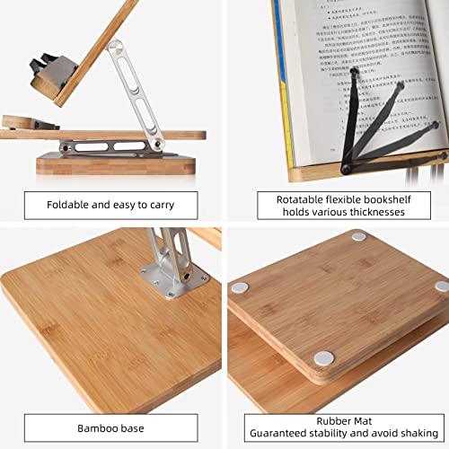 Book Stand,Wishacc Adjustable Book Holder For Reading (13.2 X 9.2 Inches) #TOP4
