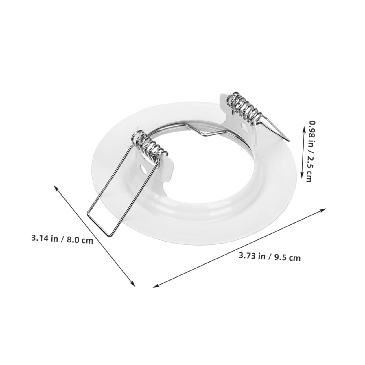 IWOWHERO Recessed Light Fixture Cover Ceiling Light Covers Ring Trim Mm Cutout White for Multiple Bulbs