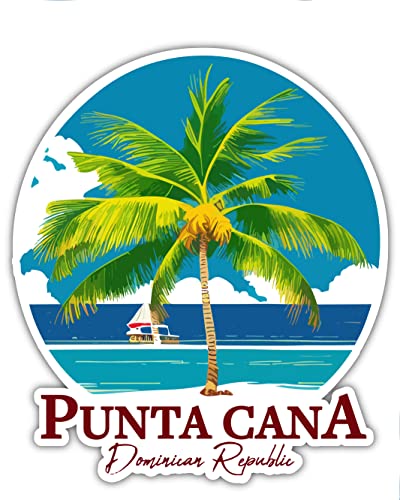 Imán para nevera Punta Cana diseño palmera tropical