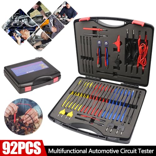 VASTFIRE 92pcs multifunktionales Automobilschaltungsprüfgerät Diagnosekabel für Automobilelektrik Multimeter