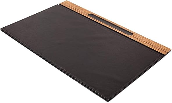 Wooden Desk Set - Desk Organizer Set - 11 Accessories - Desk Office Organizer - Document Tray - Office Desk Accessories - Desk Pad - Desktop Storage - 10 PCS (Black)