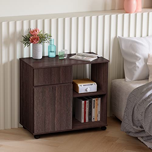 Bestier Wood File Mobile Lateral Filing Printer Stand