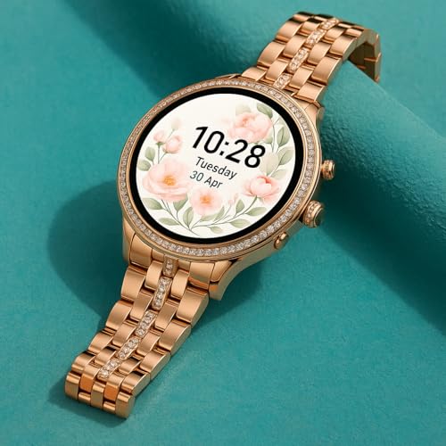 Image of Primate GEN 9 OG Version Women's Smartwatch with Elegant Rose Gold Metal Strap & HD Display, Bluetooth Calling, 500+ Watch Faces, (Gen 9 new)
