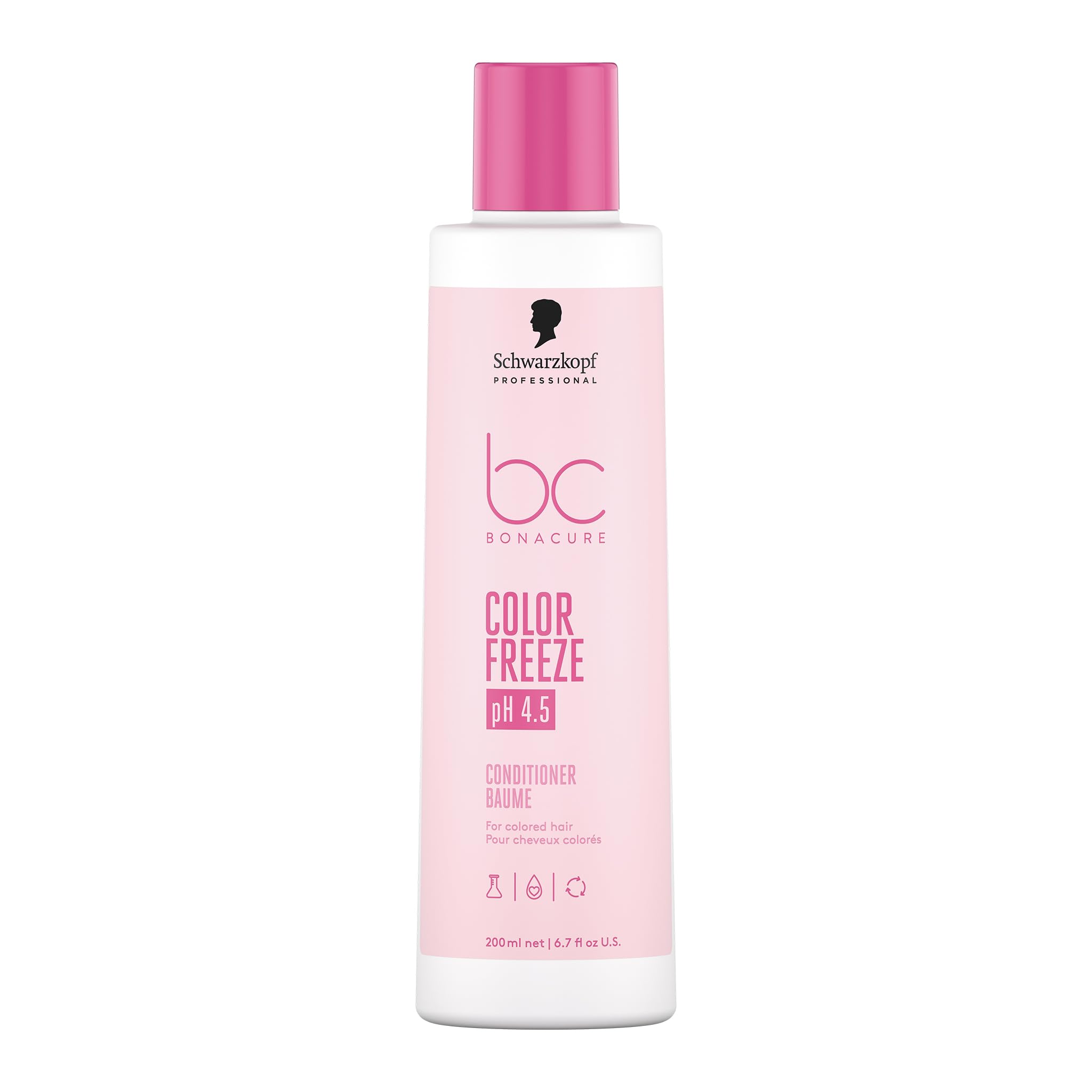 Schwarzkopf Professional Bonacure Color Freeze Conditioner For Porous Color Treated Hair Vegan Care Complex pH 4.5 Zero Fade Long Lasting Color Vibrancy Detangling Smoothing 200 ml