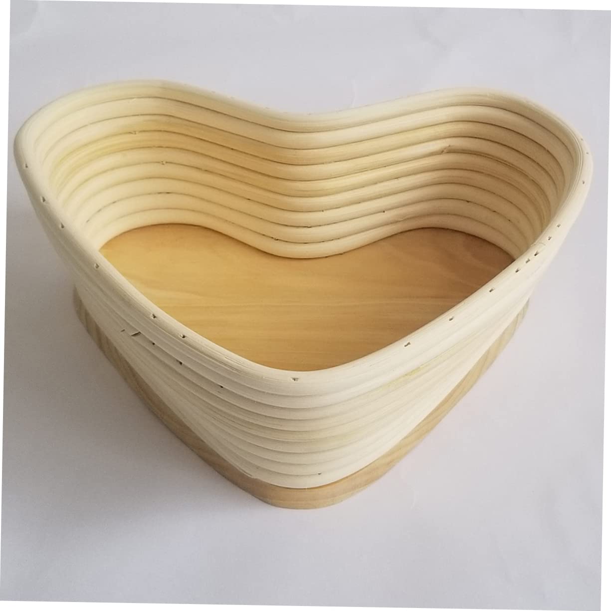 PRETYZOOM 2piezas Cesta De Fermentación De Forma De Corazón Para Hornear Pan Herramienta De Panadería Natural Con Cubierta