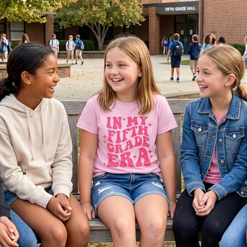 Image of Kids Girls First Day of School Shirt in My Pre-K /Kindergarten /First /Second /Third /Fourth /Fifth Grade Era T-Shirt