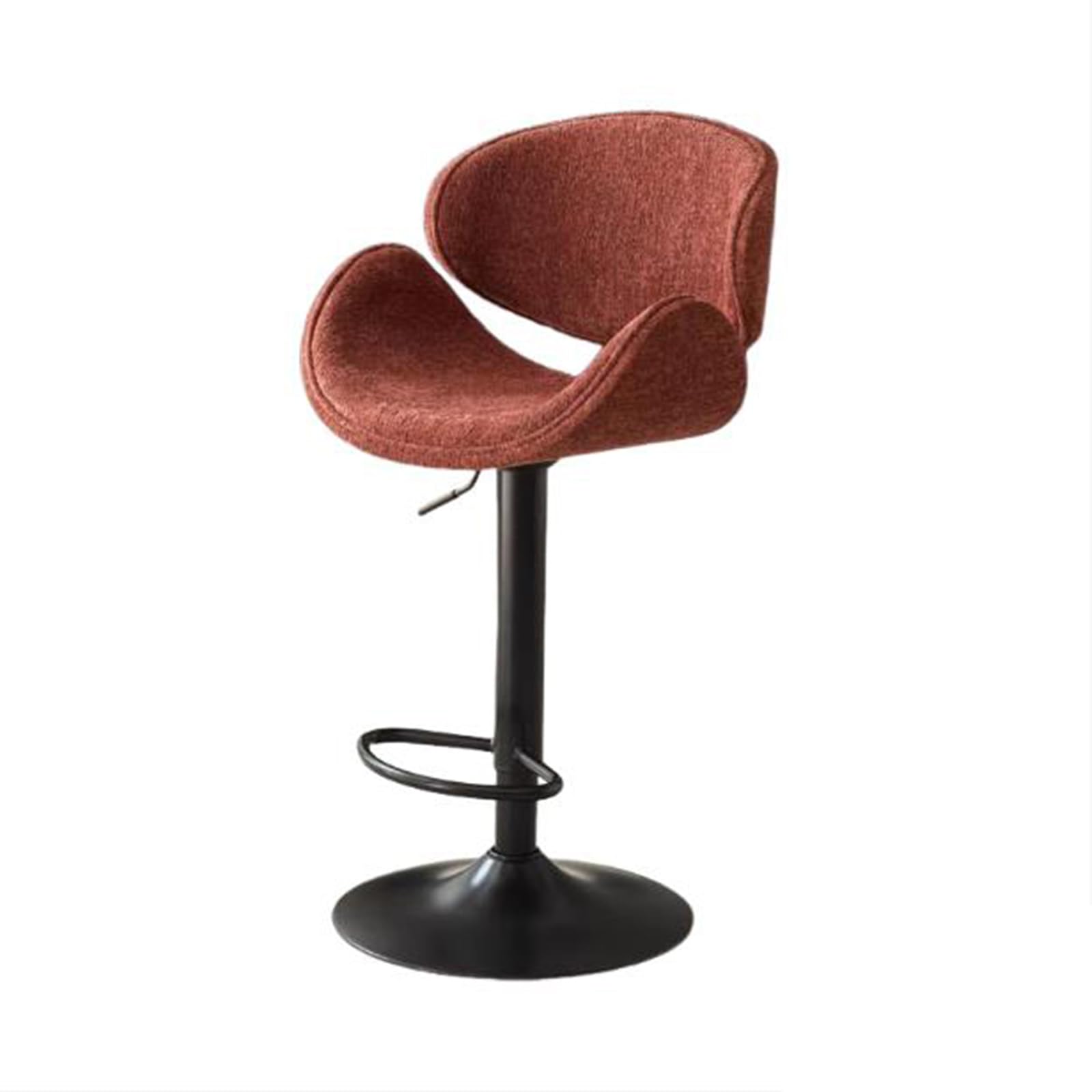 Tabourets de bar JATIBOSH réglables 60-80 cm en cuir de selle avec dossier