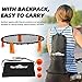 WIn SPORTS Volleyball Spike Game - Smash Ball Game Set Played Outdoors, Indoors,Beach, Backyard,Tailgate for Kids,Adults,Family, Includes 3 Balls,1 Playing Nets,1 Pump,Carry Case,Rules Book