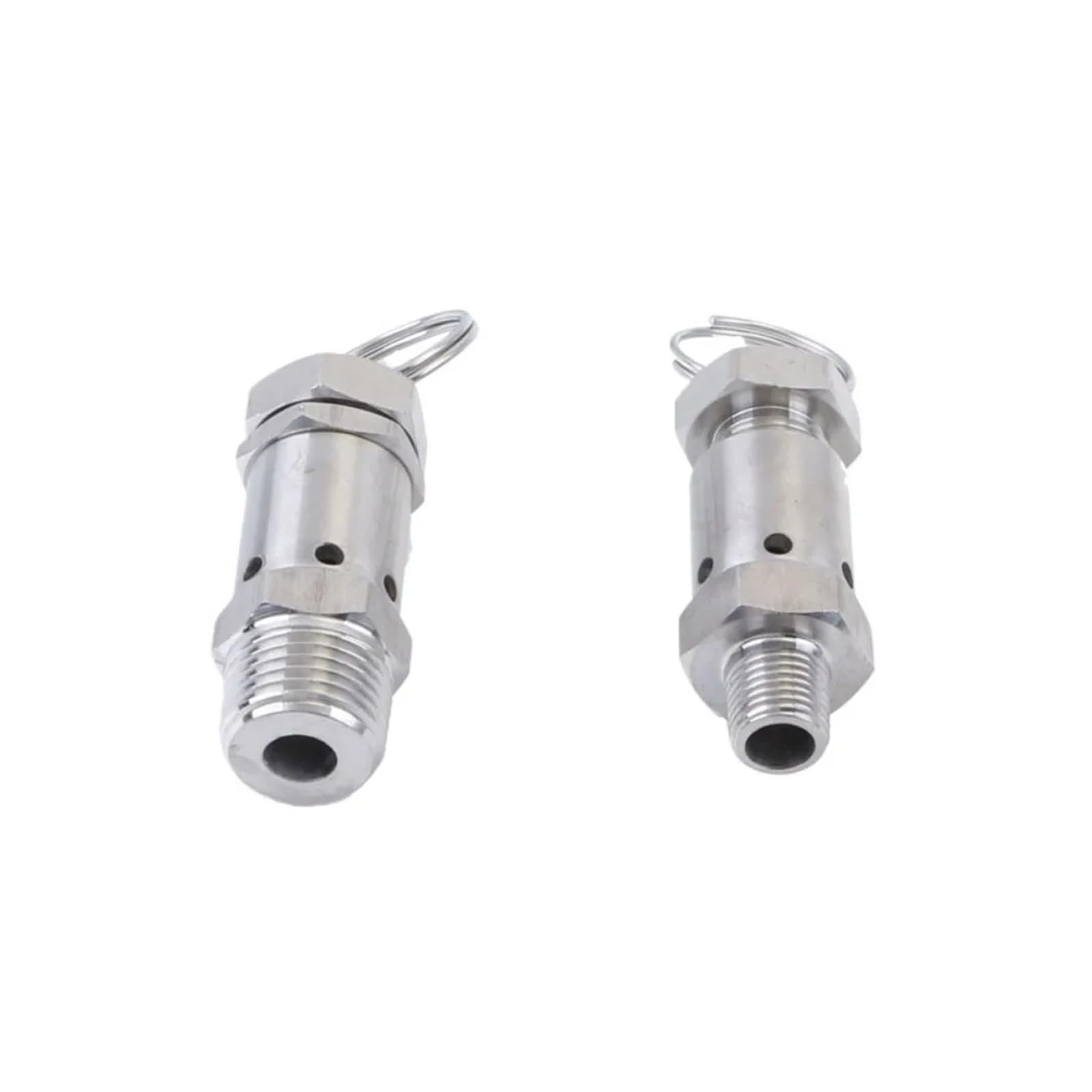 1/4 "1/2" BSPT macho 0,5-2 2-6 6-10 Bar ajustable 304 316 resorte sanitario válvula de seguridad de alivio de presión compresor de aire(1/2",BSPT_SS316_6-10 BAR)