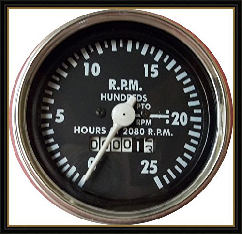 Tacómetro MF1080 con rotación horaria para control de revoluciones en tractores MF
