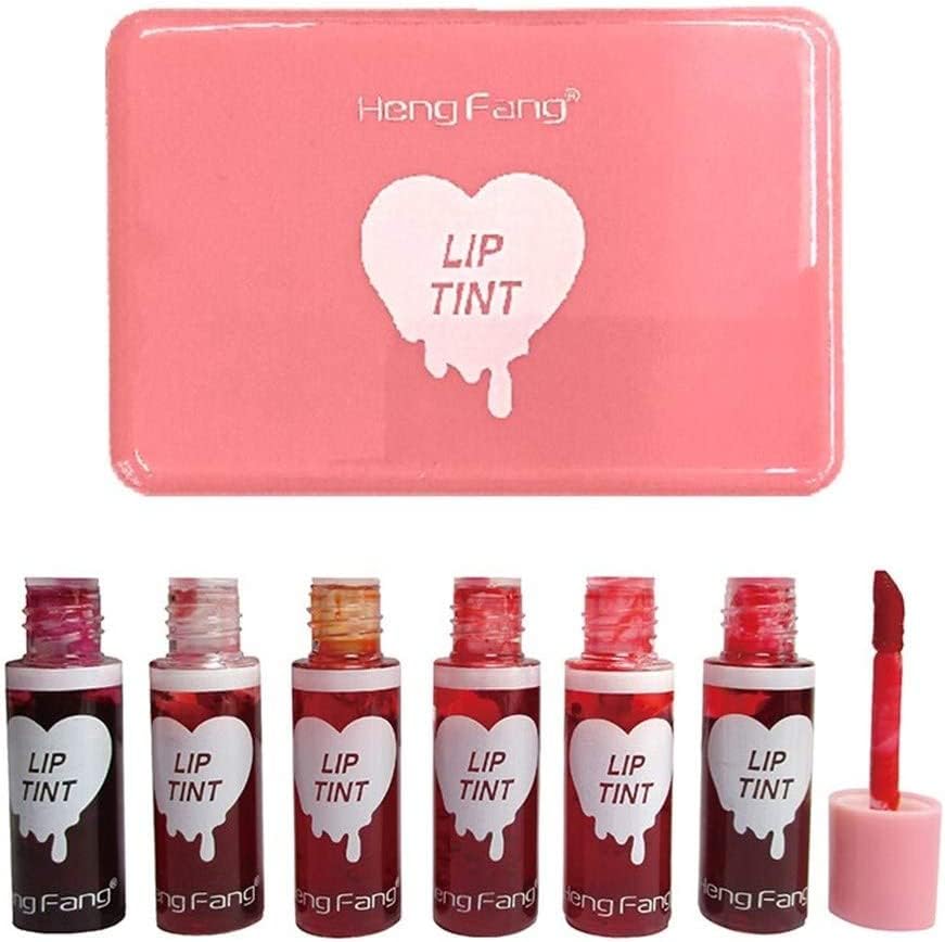 Super Long Lasting Heng Fang 3D Lip Tint 6pcs set
