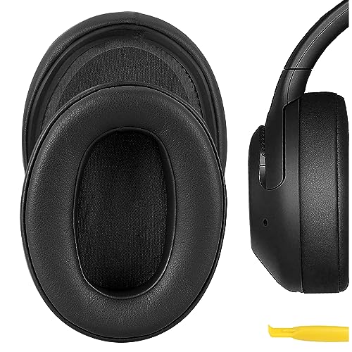 Geekria QuickFit Replacement Ear Pads for Sony WH-XB900N/ WH-CH710N/ WH-CH720N/ WH-RF400/ MDR-RF895RK Headphones Ear Cushions, Repair Parts (Black)