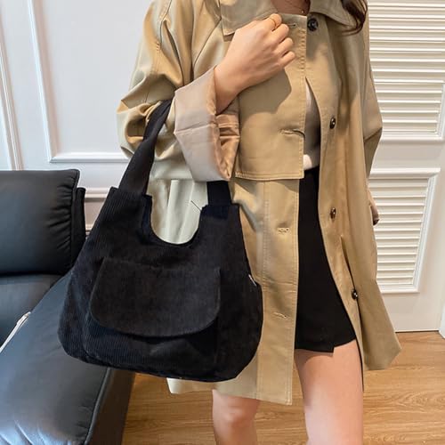 Bolso Tote de Pana para Mujer con Compartimentos miniatura 6