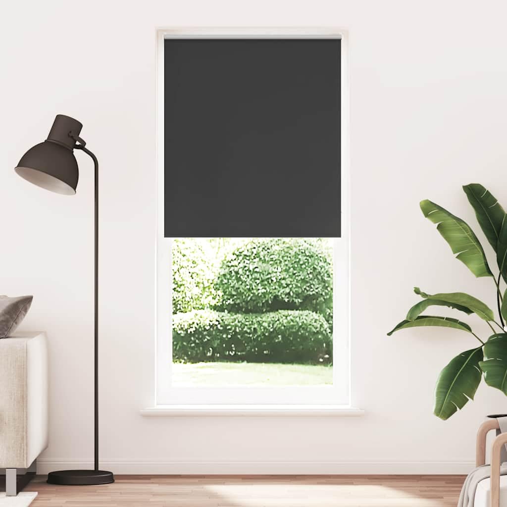 Store occultant 100% polyester noir 84.4 x 230 cm pour store plissé