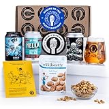 Premium Happy Birthday Craft Beer Gift Pack - 3x330ml Craft Beer Cans Including IPA and other Pale Ales, Bespoke Branded Glass, Delicious Mr.Filberts Snack and Tasting Notes - Birthday Gift