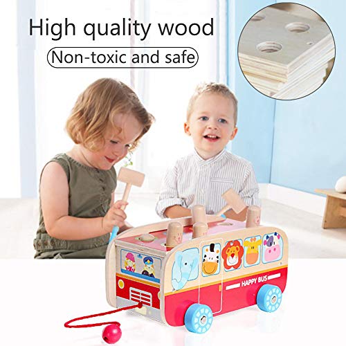 Vanplay Montessori Spielzeug Steuerrad Kinder Lenkrad Busy Board Holzspielzeug Activity Board Motorikspielzeug… – Bild 6
