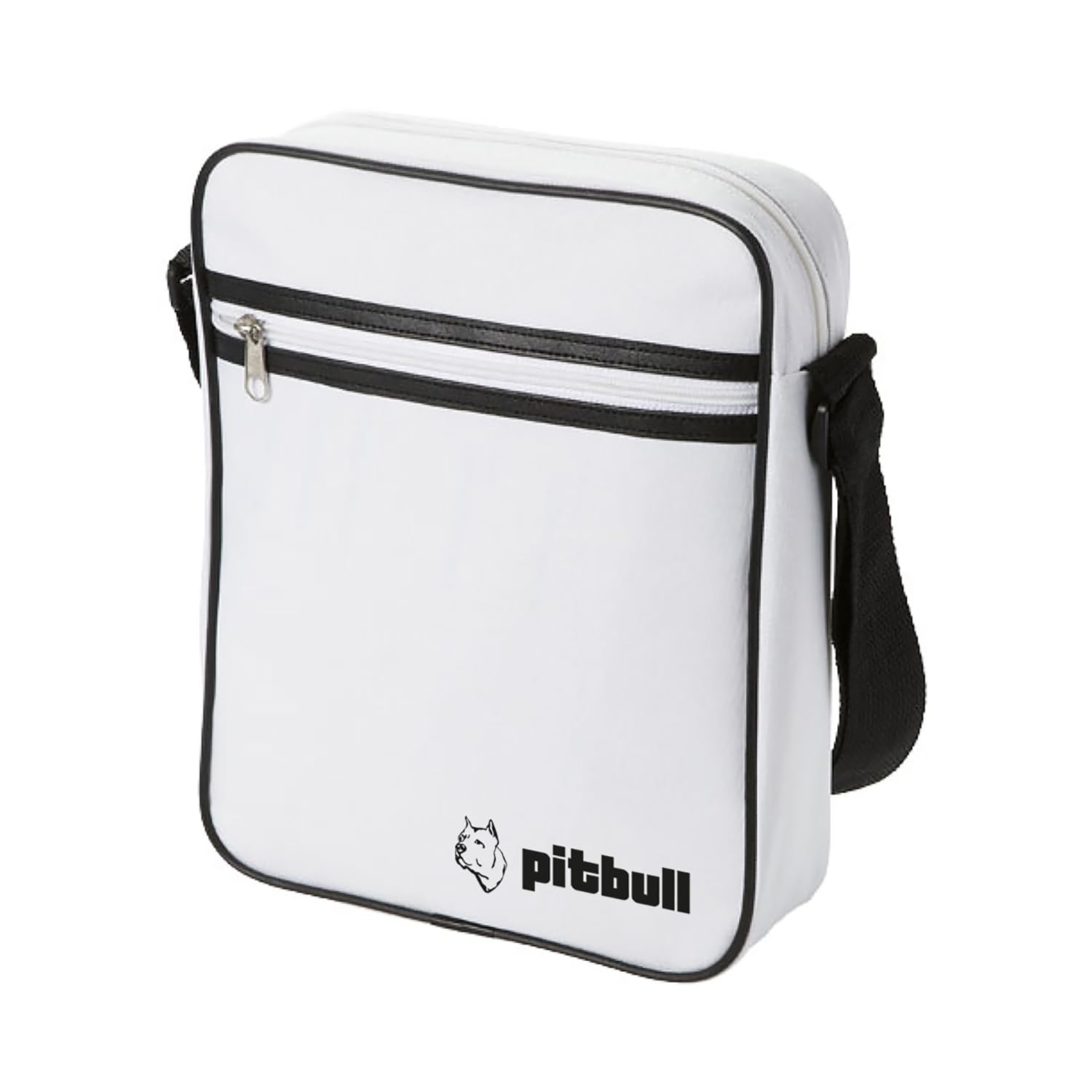 Pitbull Borsa Tracolla a Spalla in Ecopelle 27x22x6 CM Regolabile, Grande Capacità 3.5 L, Borsello Uomo Unisex per Lavoro Ufficio Viaggio, Crossbody Messenger Adatto a Tablet