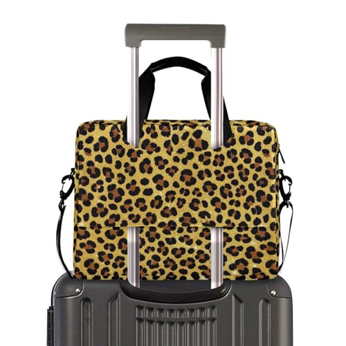 Bolsa para portátil de 15.6" con estampado leopardo dorado miniatura 4