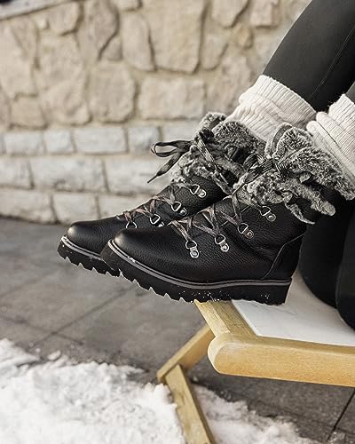 Roxy Women's Brandi Waterproof Leather Boot Fashion, Black 233, 7 | Image 6