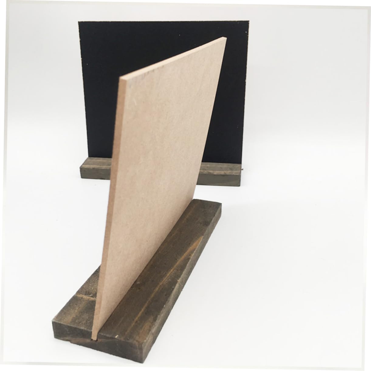 Lurrose 10stücke Mini-kreidetafeln aus Holz für Heimdekoration Tafelschilder mit Schwarzer Kreide Nachrichtentafeln für Partys und Hochzeiten Kreative Mini-tafeln als Schilder