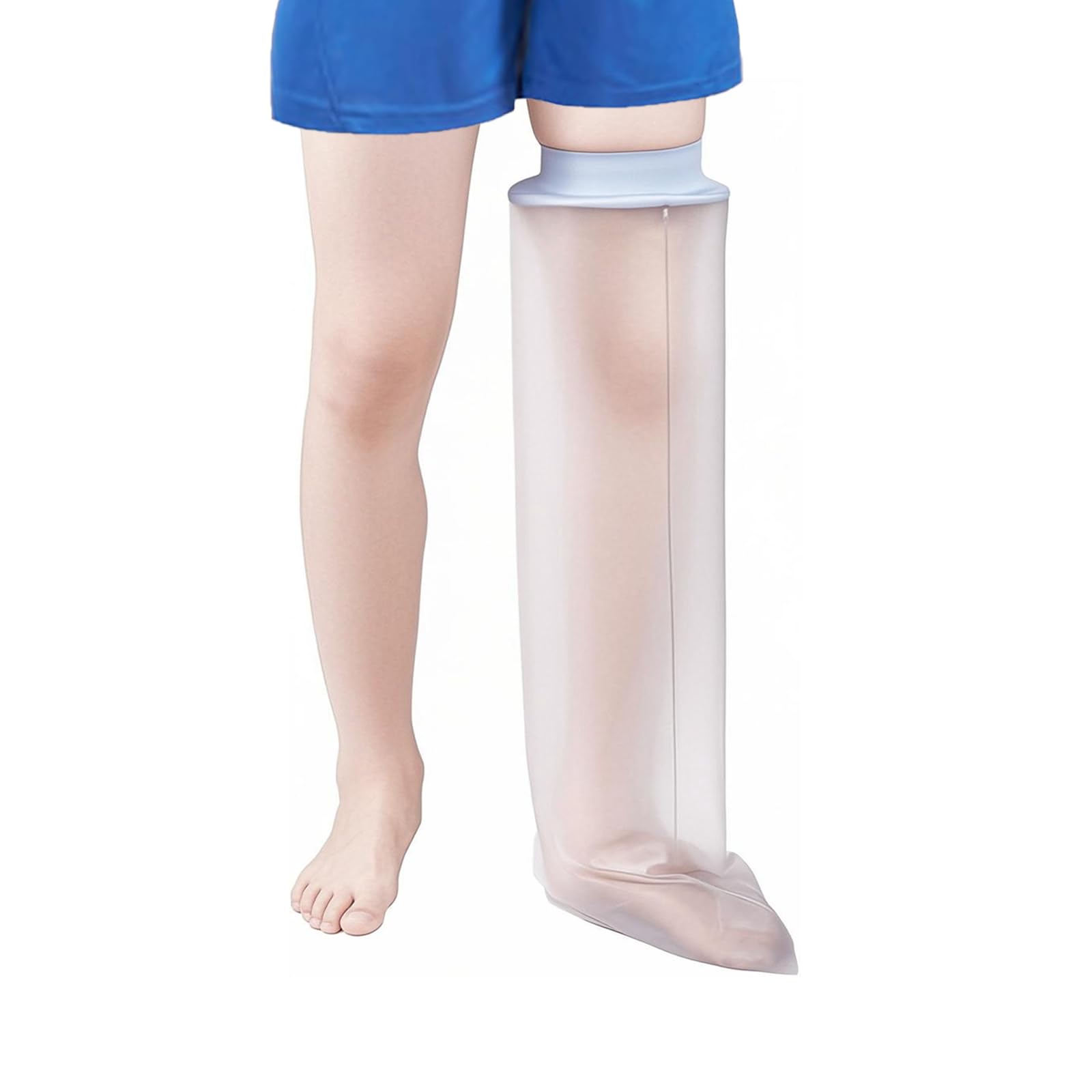 VALLEYWIND Waterproof Kids Full Leg Cast Cover for Showering Cast Covers for Shower Leg Kids Child Reusable Cast Bag for Shower Leg Cast Protector for Leg, Foot, Knee, Ankle Wound