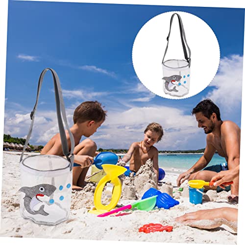 Amosfun 4 Pçs Saco De Brinquedo Concha Sacos De Coleta De Areia Brinquedos Totes Sacos De Praia Saco