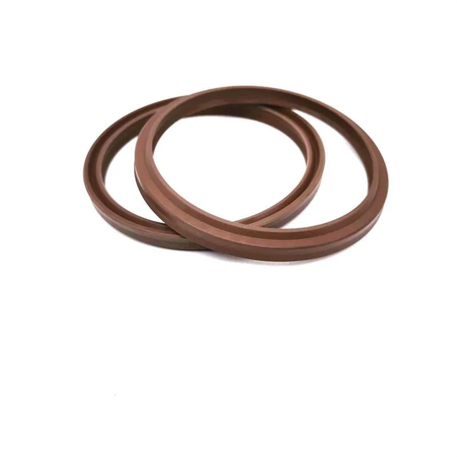 Anello di tenuta 2 pezzi ID 55-90mm LBH paraolio idraulico, anello antipolvere in gomma al fluoro, guarnizione dell'anello di tenuta del pistone del cilindro, for foro o albero, 2 pezzi (80x90x8)
