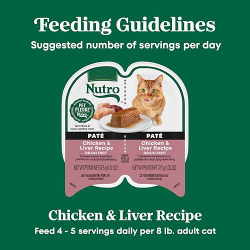 Image of Nutro Perfect Portions Pate Wet Cat Food, Chicken & Liver, 2.6 oz, 24 ct