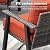 HOOOWOOO Outdoor Patio Furniture Set 4 Pieces Modern 3-Seat Sofa with Ottoman Coffee Table Wicker Patio Conversation Set Bistro Set for All Weather,Orange Red Cushion