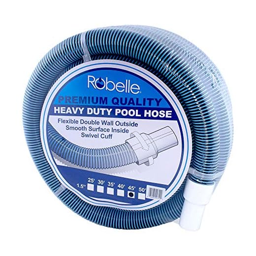 Robelle Premium 760H Swimming Pool Vacuum Hose, 45' x 1-1/2"