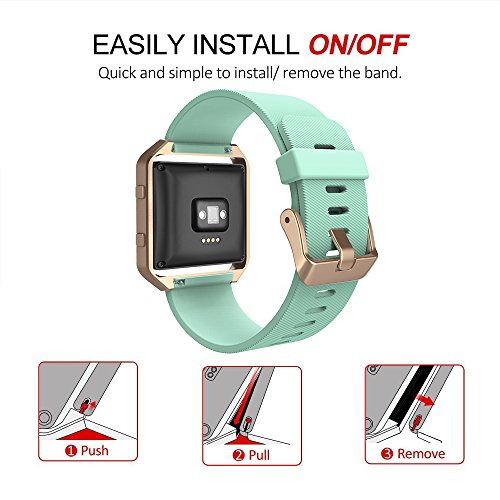 Correa deportiva para Fitbit Blaze silicona 24 mm miniatura 5