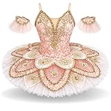 Professional Ballet Tutus | Signature Classical Tutu Collection | Multiple Designs | Competition, Variations & Performance (Blush Sugar Plum Fairy, 2-X-Small)
