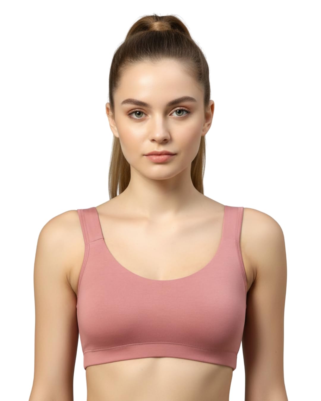 luxora Women’s Cotton Wire-Free Sports Bra | Full Coverage Casual & Everyday Comfort Bra for Yoga, Gym & Running | Soft Stretchable Seamless Activewear Bra for Women-picture-52