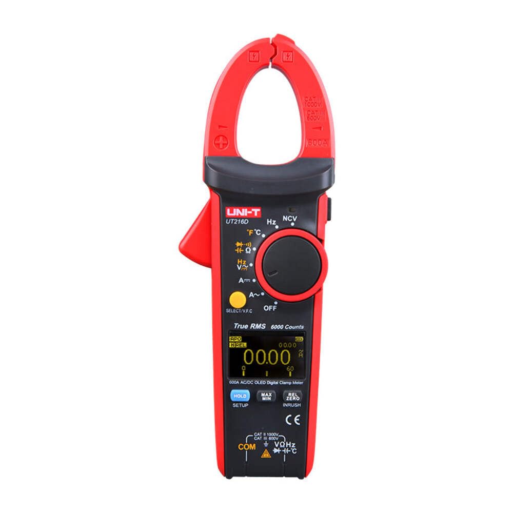 UNI-T 7720174 UT216 Series True RMS Digital Zangenmessgerät, 600 A, Rot/Grau
