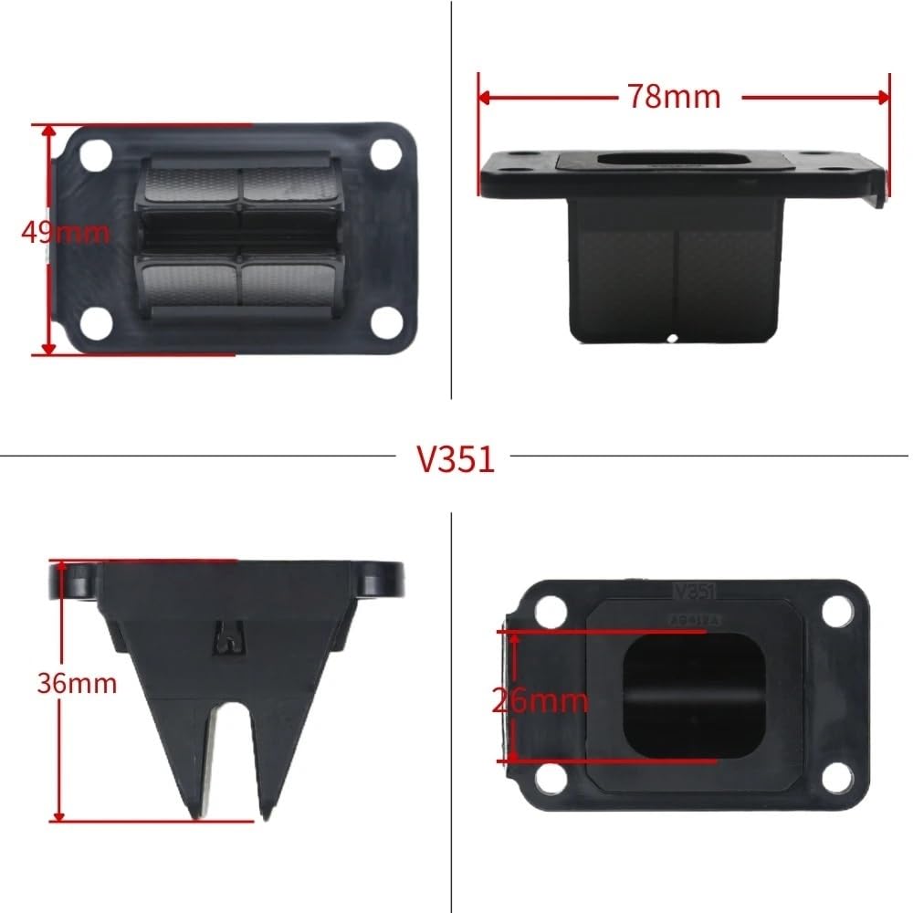 Do SX 65sx 50sx AM6 LC Reed Motocross Motor Terenowy Zawór Motocyklowy Zawór ssący do motocykla