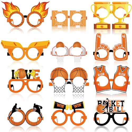 Harrycle Basketball Party Photo Booth Glasses (36 pcs)